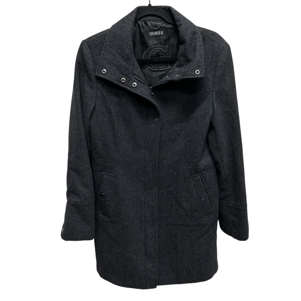 Y2K Guess women’s wool trench coat size medium gray